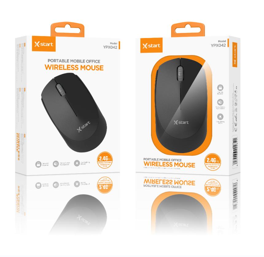 Mouse-ul Wireless X-start cu 1000DPI, 2.4G - Negru