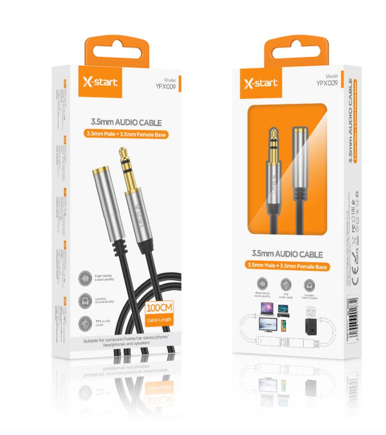 Cablul AUX 3.5mm & USB-C, 1m, Negru – Conexiune Audio