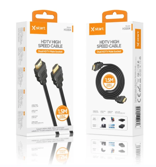 Cablul HDMI X-start 1080P-2160P, 150cm pentru transmisie video și audio de înaltă calitate