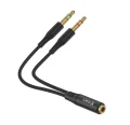 Cablul X-start Dual Male to Female 3.5mm, 20cm, pentru conexiune audio desktop